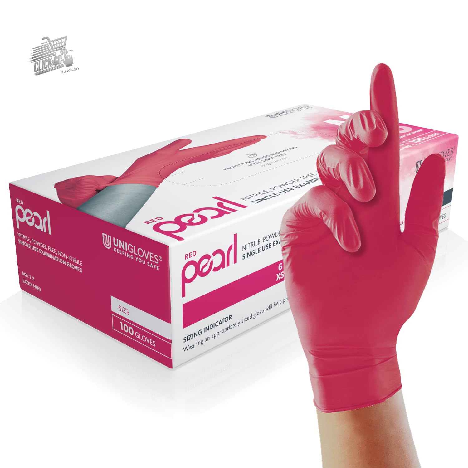 Purple Nitrile Gloves S Disposable Latex Powder Free Medical Food 100 Pieces
