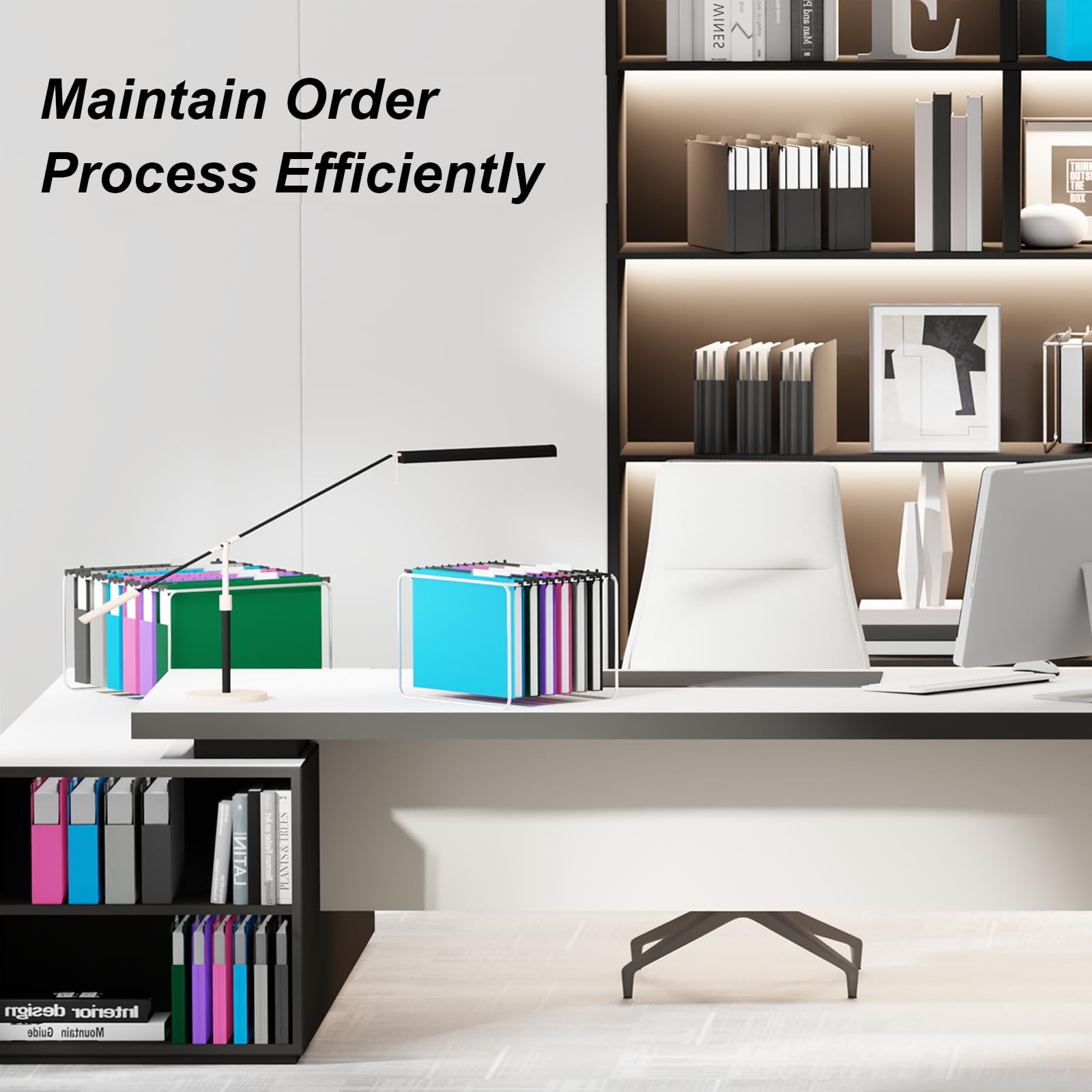 Extra Capacity Plastic Hanging File Folders Letter Size,Heavy Duty 2″ Accordi…