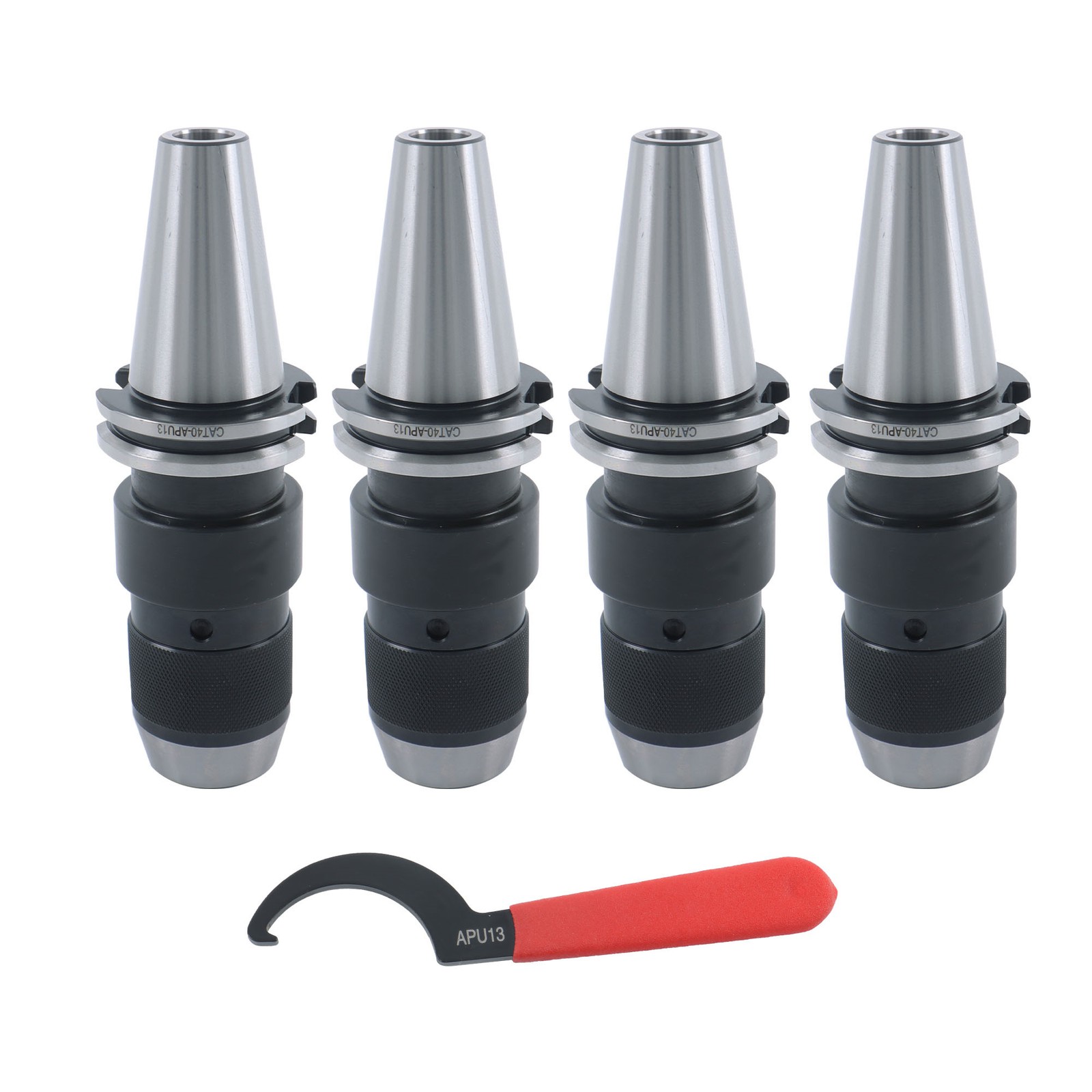 4pcs CAT40 Keyless Drill Chuck 1/2” Fits On Haas CNC Easy Great Tool Holder
