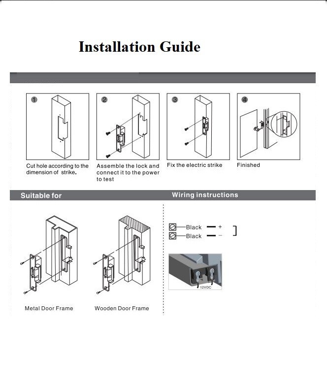 Electric Door Strike for Access Control – US ANSI Standard