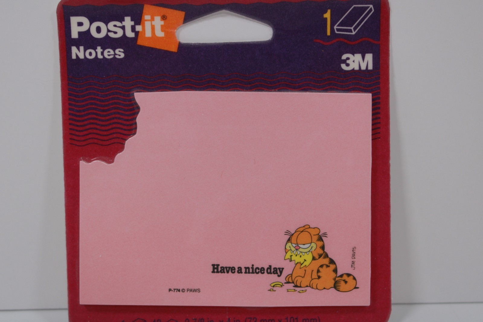 Garfield Post It Note «Have a nice day» 1 Pad