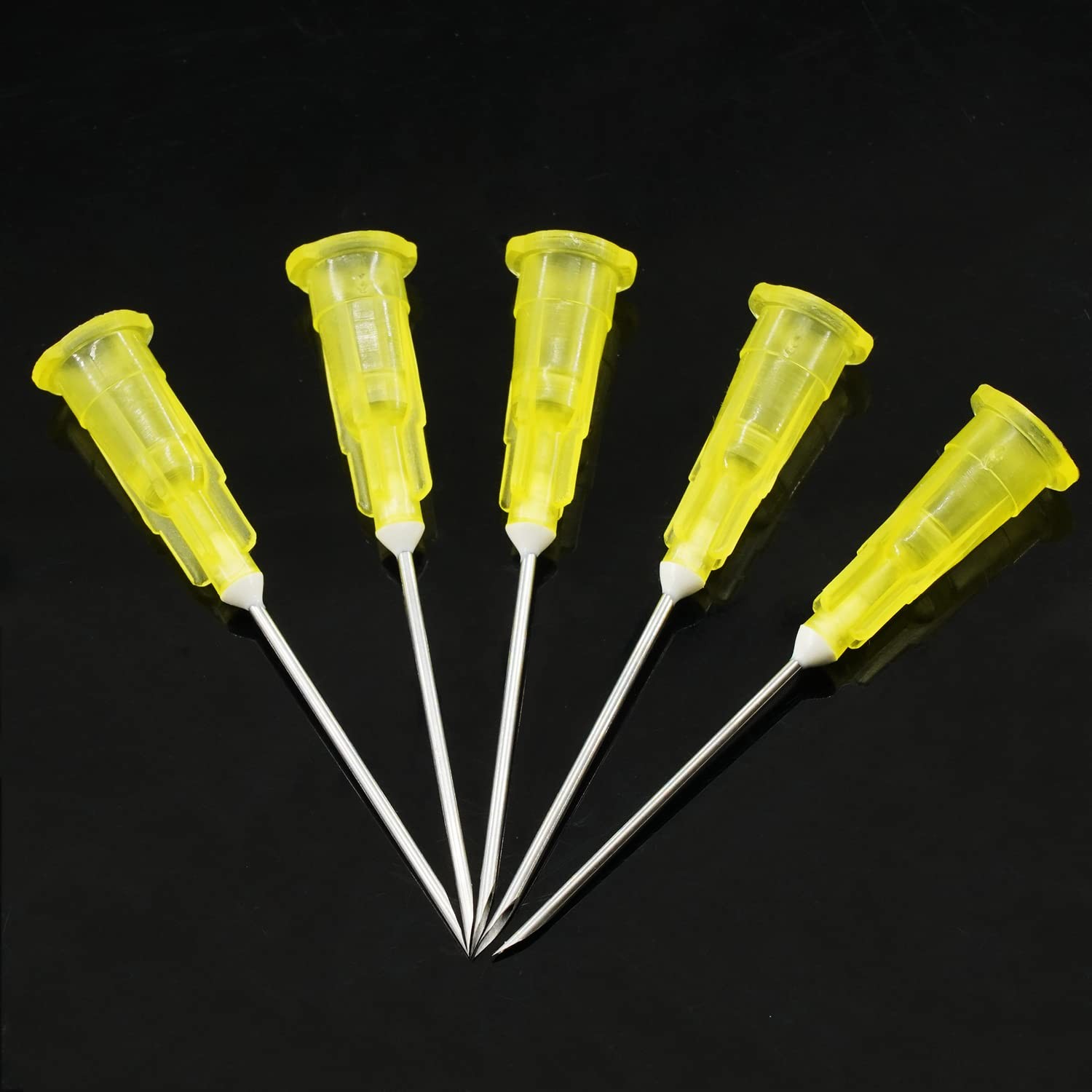 100 Pack 20Ga 1Inch Sterile Disposable Injection Needl with Cap 1 Inch