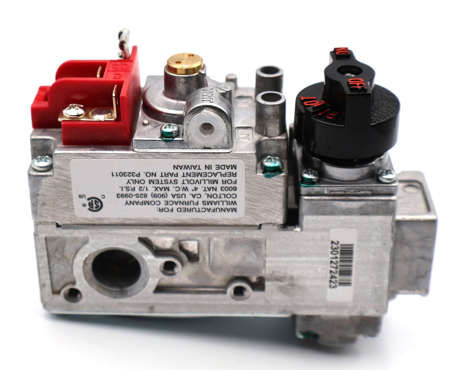 Williams Furnace Company 6003 Natural Gas Valve NAT 4″ Millivolt System P323011