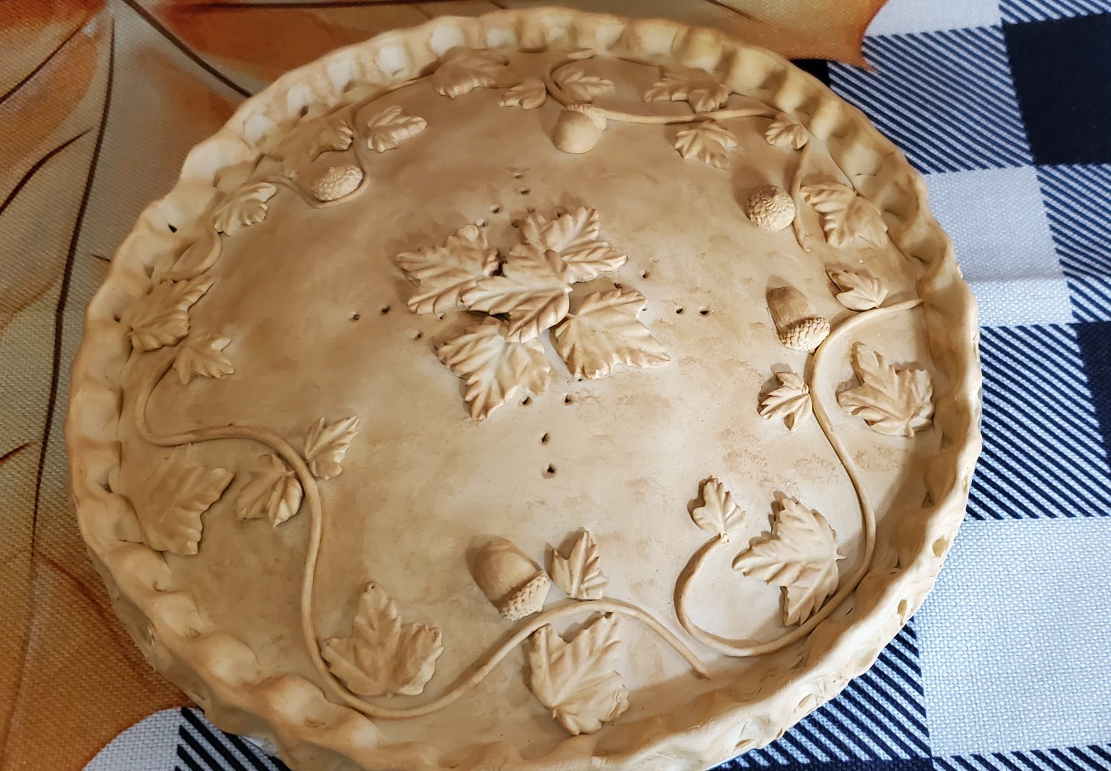 9 ½ Faux Fruit Pies Apple,Peach, Blueberry, Cherry & Banana Lattice Top Pies