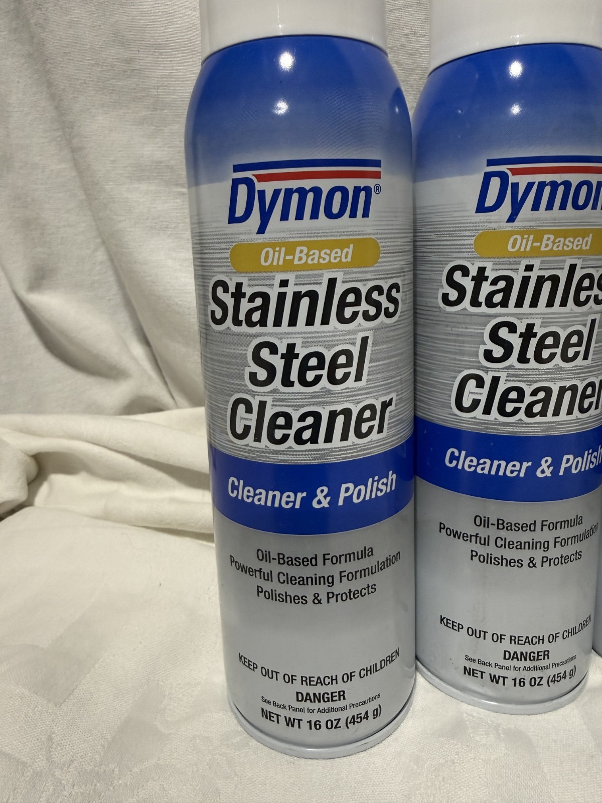 Lot of 7 Dymon 20920 Oil-Based Stainless Steel Cleaner & Polish Aerosol 16 oz