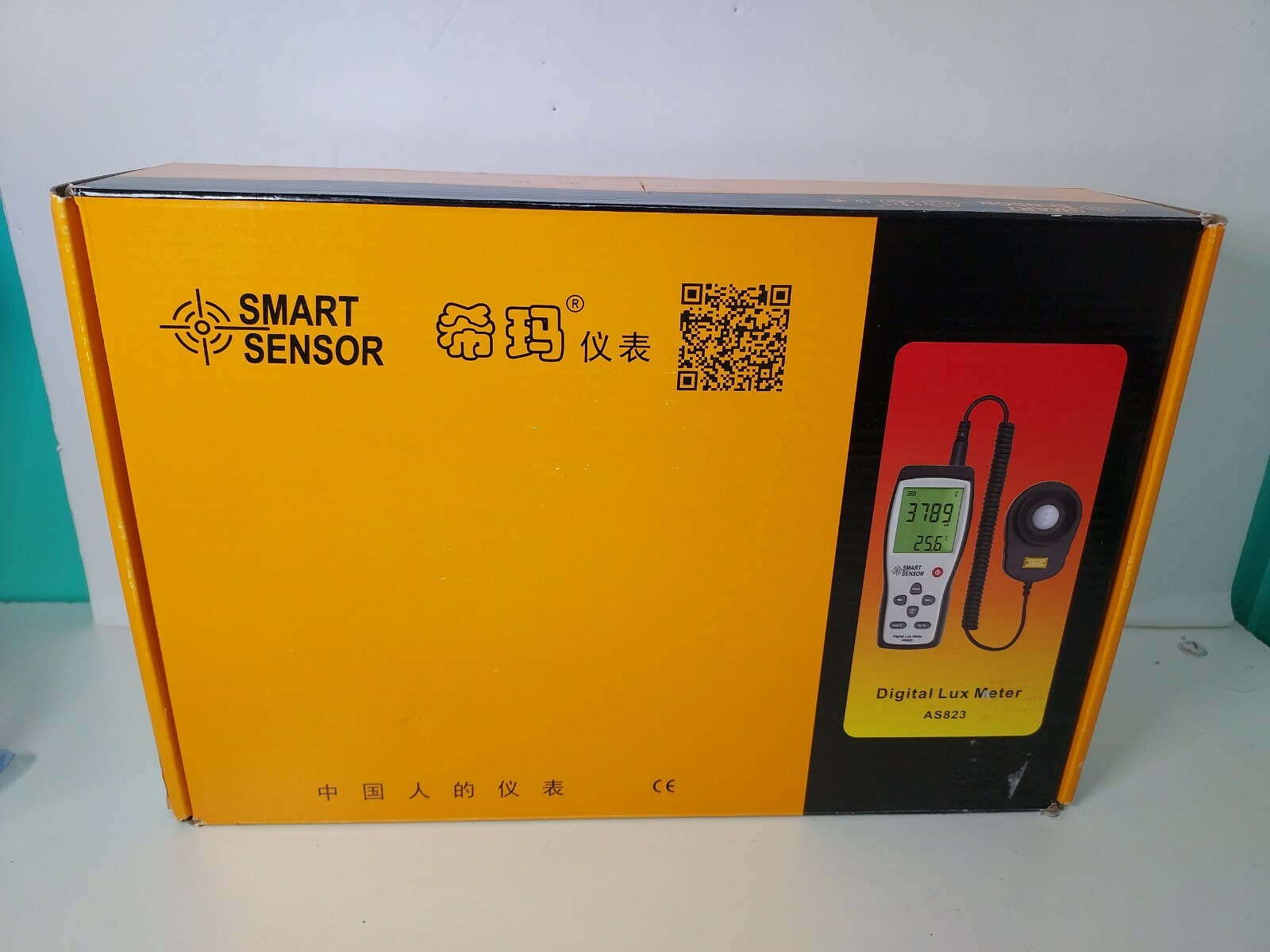 Smart Sensor AS823 Digital Lux Illuminance Flow Meter Light 1-200,000LUX mz