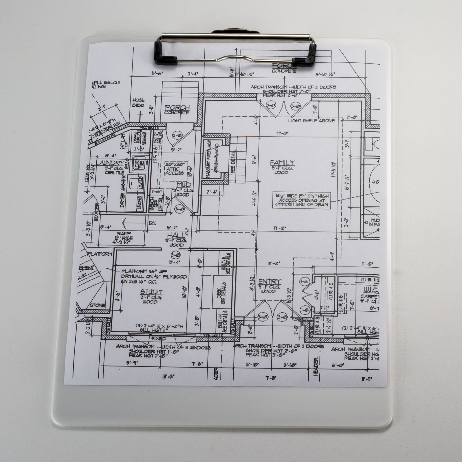 Recycled Plastic Clipboard 12.5X9 With Metal Clip For Work Or School Use