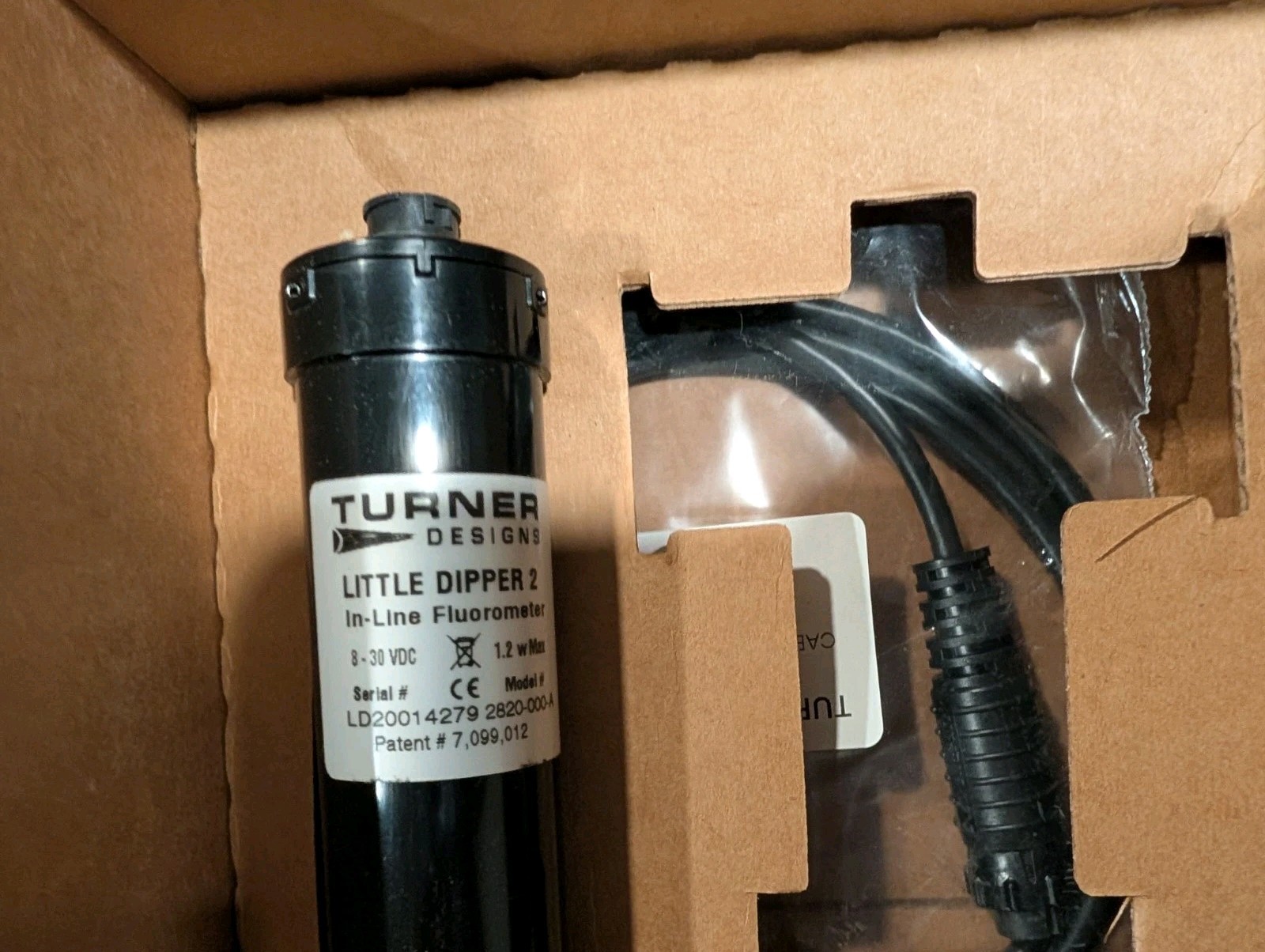 Turner Designs 2820-000-A Fluorometer Little Dipper 2 In-Line – NIB – USA, TX