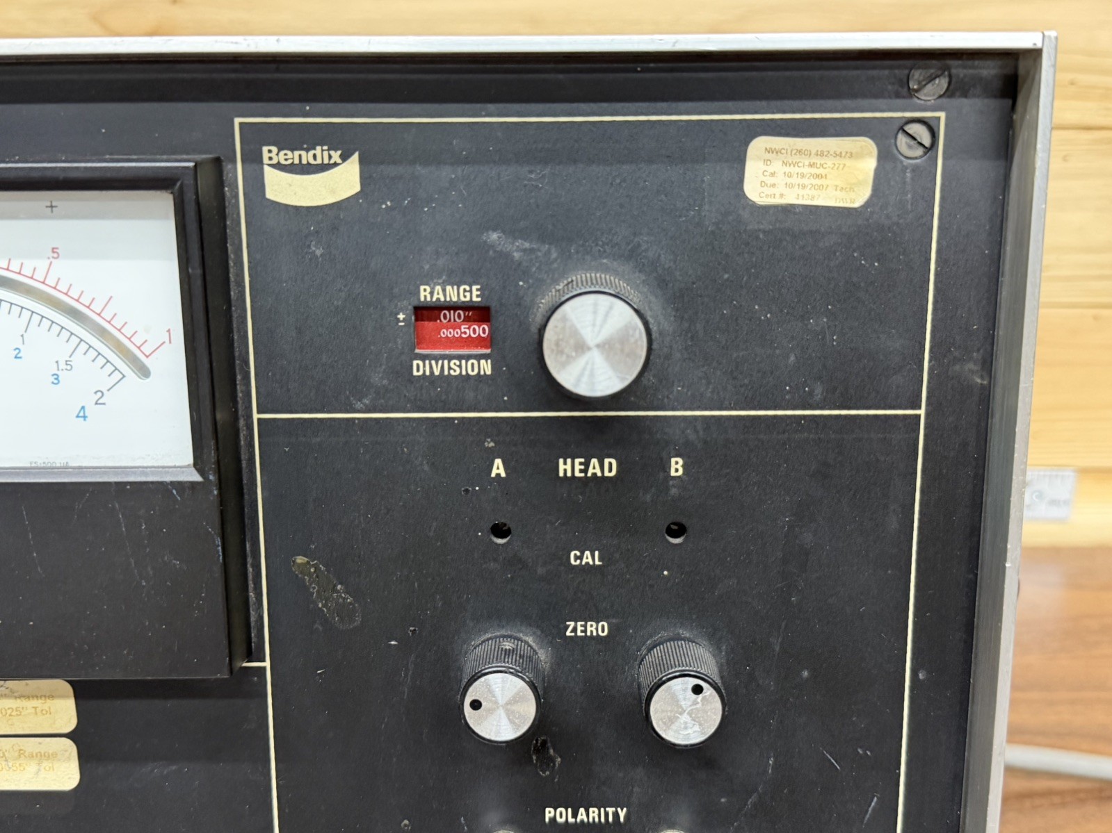 Vintage Bendix Type BX Model I Electronic Indicator Gauge Inspection T-225 Probe