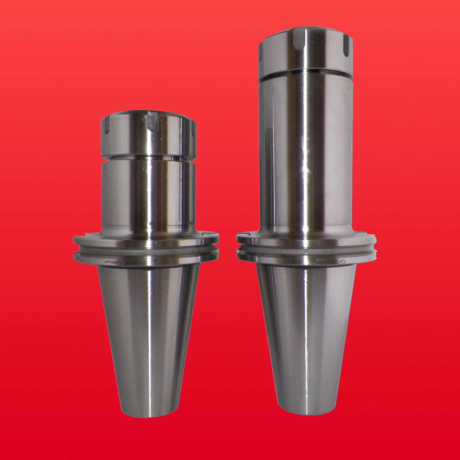 CAT50 ER40 Precision Collet Chucks 2 Pcs w Proj. 4″-6″ Balanced G2.5 @10,000 RPM