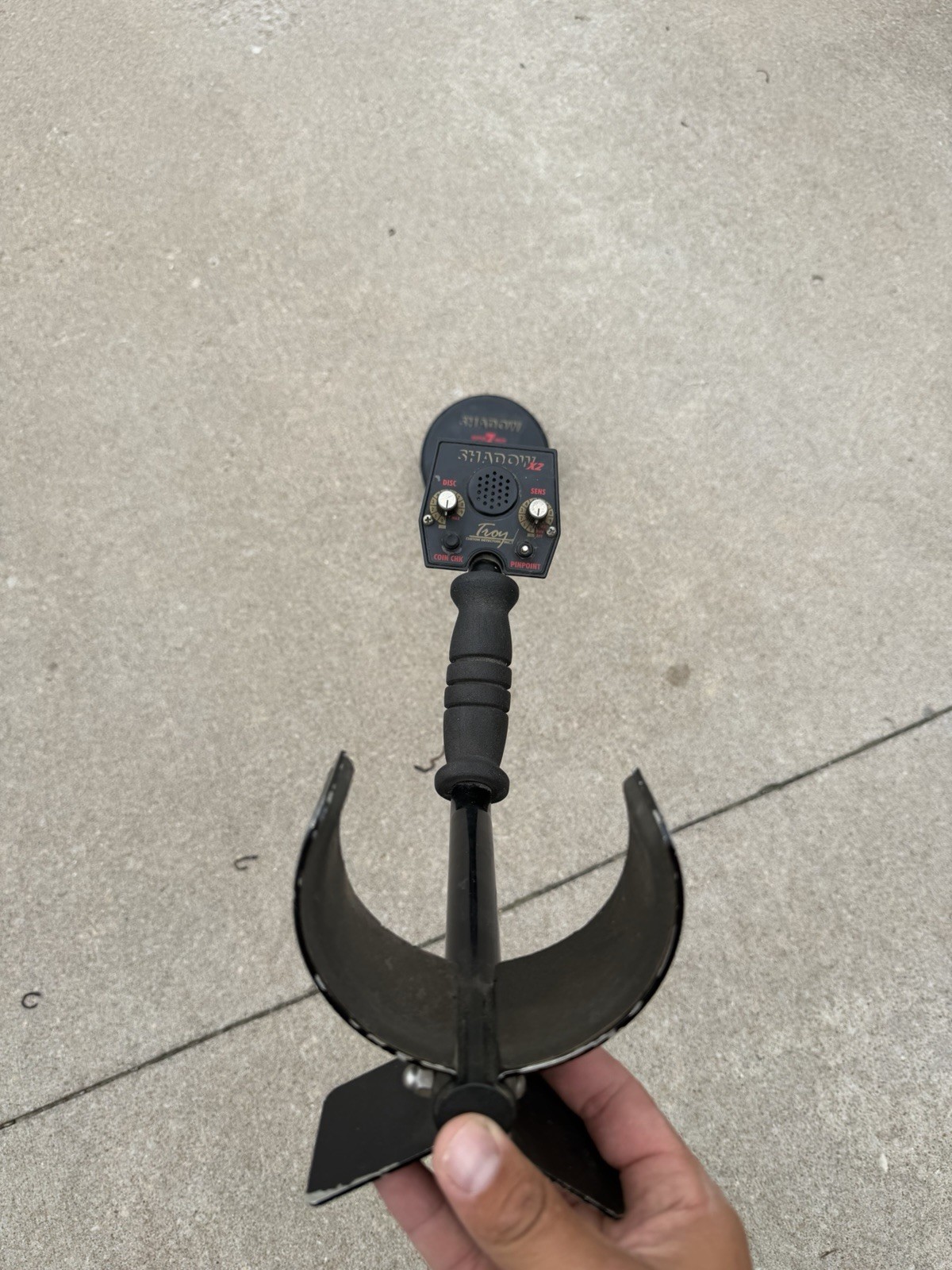 Troy Custom Detectors Shadow X2 Ground Search Metal Detector, 7″ Coil, Pinpoint