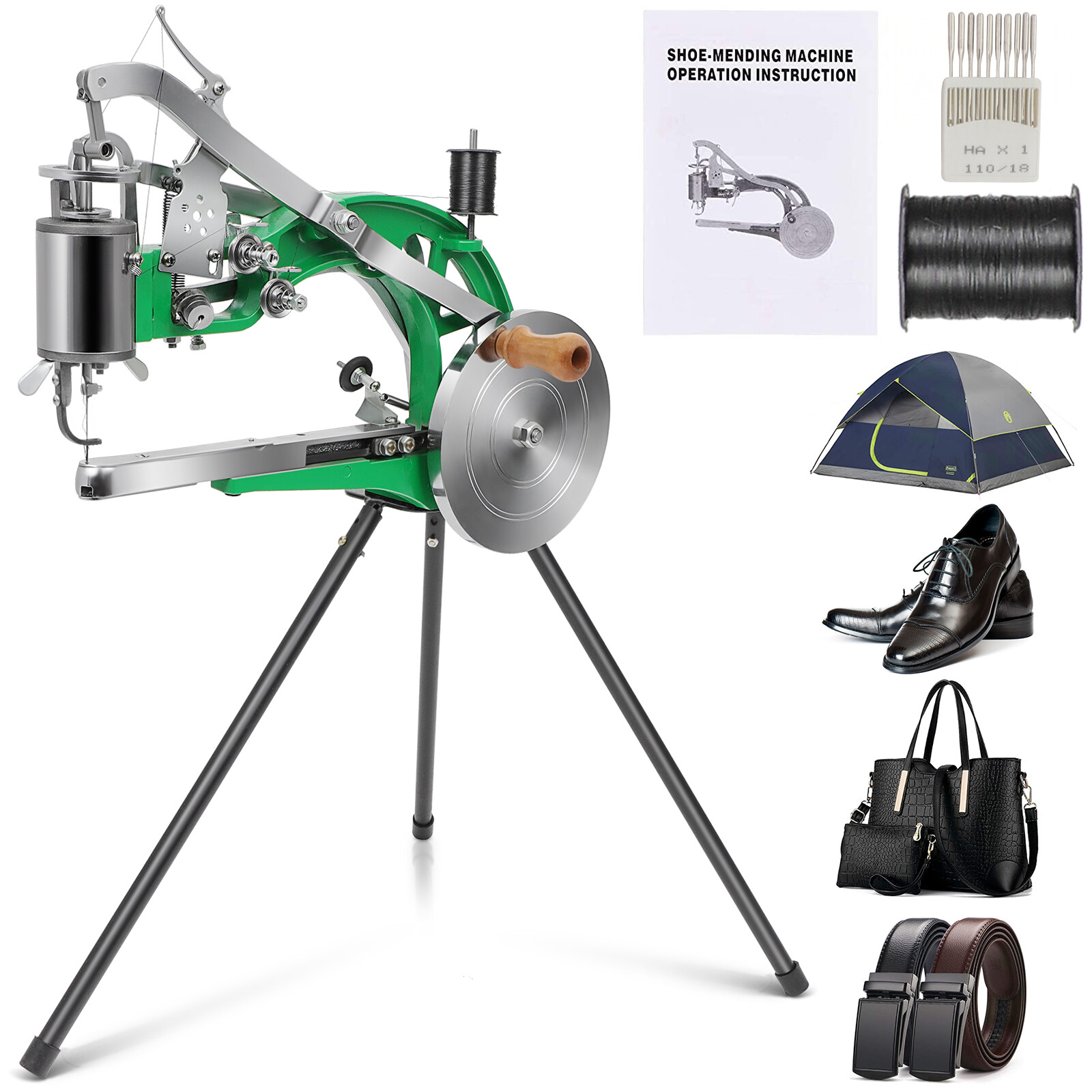 Shoe Repair Machine Making Sewing Hand Manual Leather/Cotton/Nylon Needle