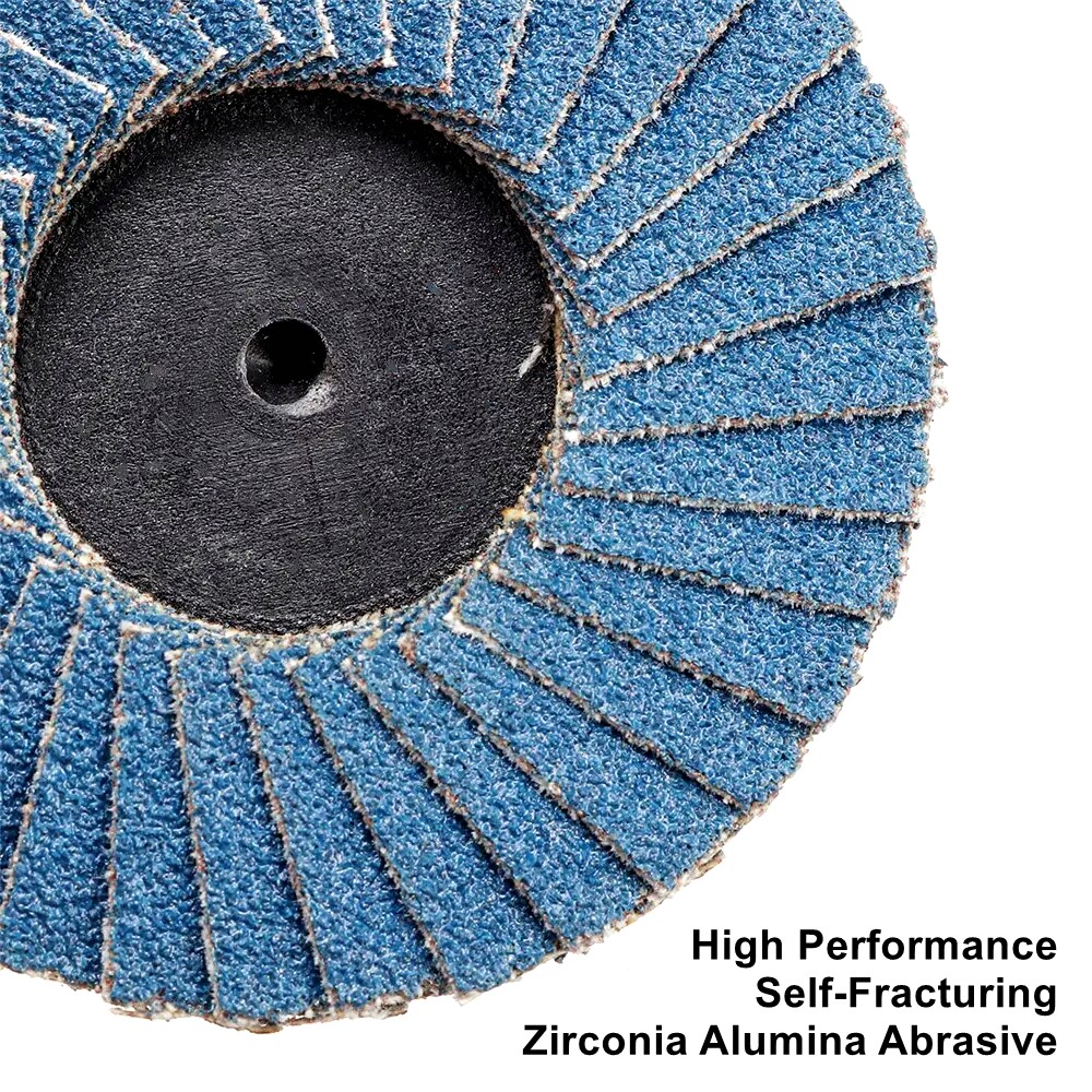10PCS 3 inch Blue ZA Flap Disc 40 Grit Coarse Grade 75mm Sanding Grinding Wheels