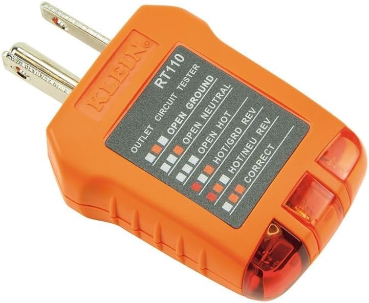 Versatile Hand-Powered Receptacle Tester – Detects Common Wiring Problems Easily