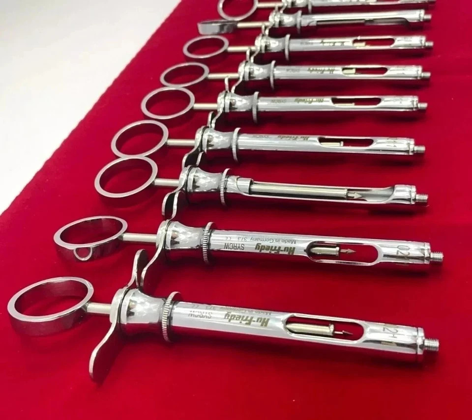 Lot of 12 Hu-Friedy CW Style Dental Anesthetic Aspirating 1.8ml Syringe SYRCW