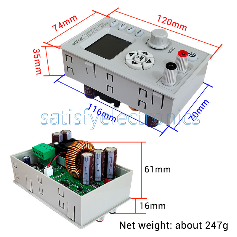 WZ6012 DC Power Supply 60V 12A 720W Variable DC Power Supply NEW