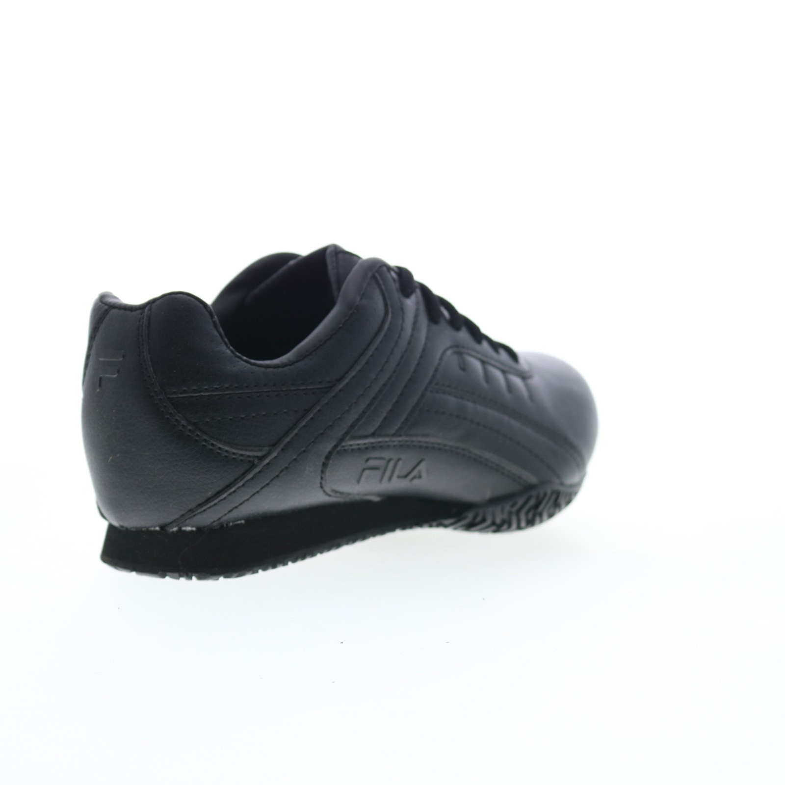 Fila Memory Elleray 5 Slip Resistant Womens Black Wide Athletic Work Shoes