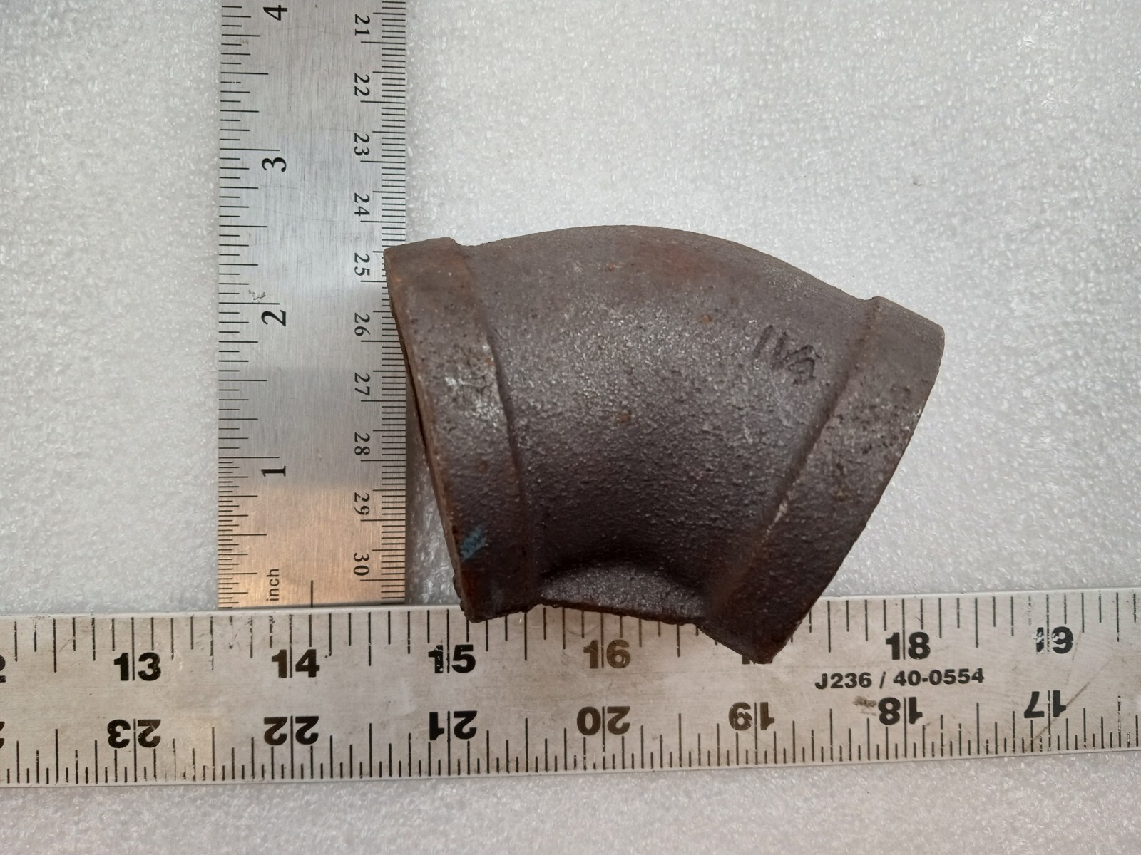 Black Malleable Iron 45 Degree Elbow – 1 1/4 USA MADE & USA SELLER FREE SHIPPI