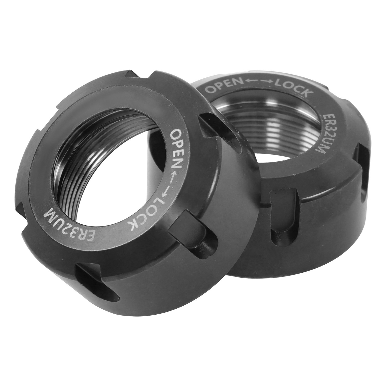ER32UM Collet Nut 2 Pack Set Ball Bearing Type for CNC Milling Tool Holder