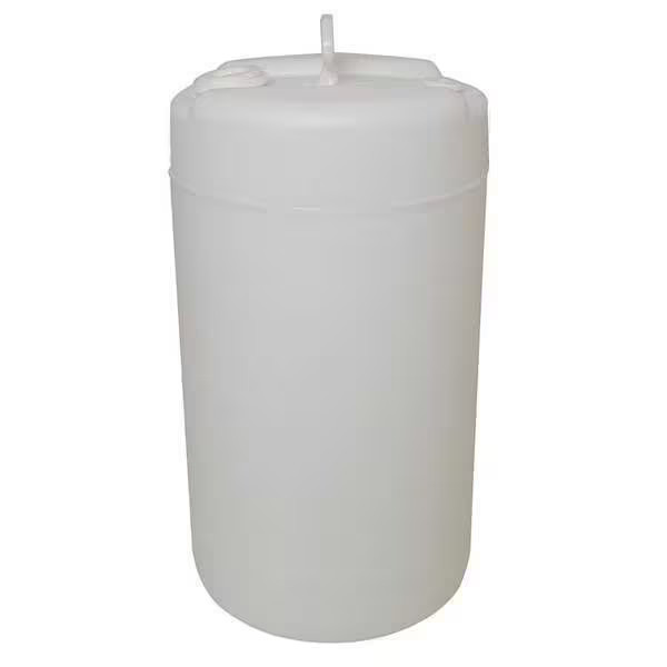 Closed Head Transport Drum, Polyethylene, 15 gal, Unlined, White