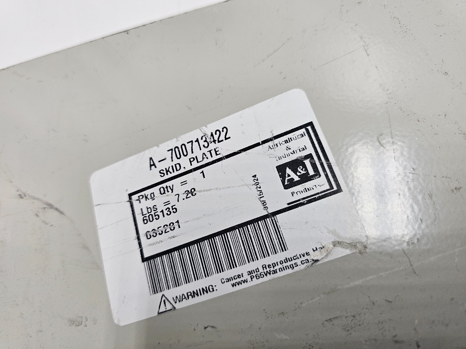 A&I Products A-700713422 Skid Plate fits Case IH 1320 1340 1360 8309 8312 8315