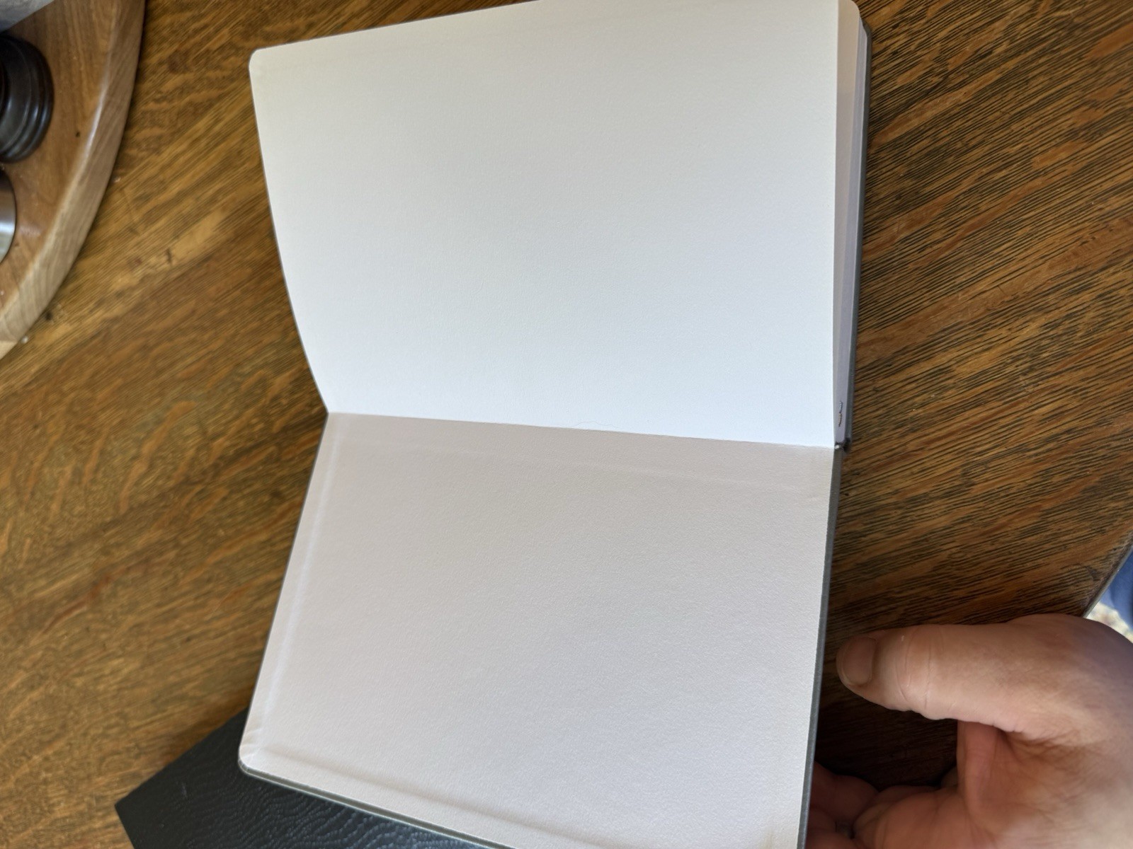 Two Journals Blank Pages One Carved Leather Bound, One Spiral Bound Leatherette