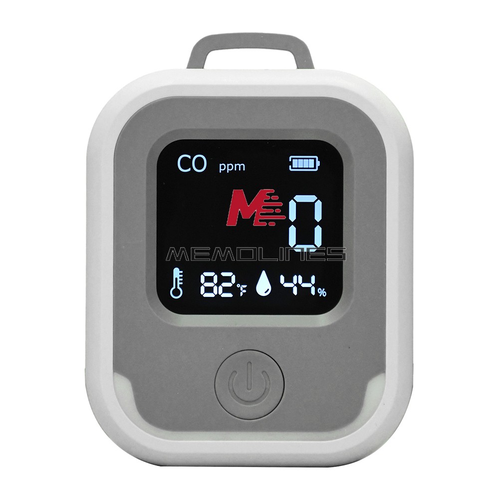 Air Quality Monitor 3-in-1 Carbon Monoxide Detector Temperature Humidity Alarm