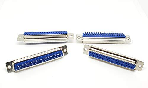 Connectors Pro – 10 Pack DB37 Female D-Sub 37P Solder Cup Connector, 10-PK