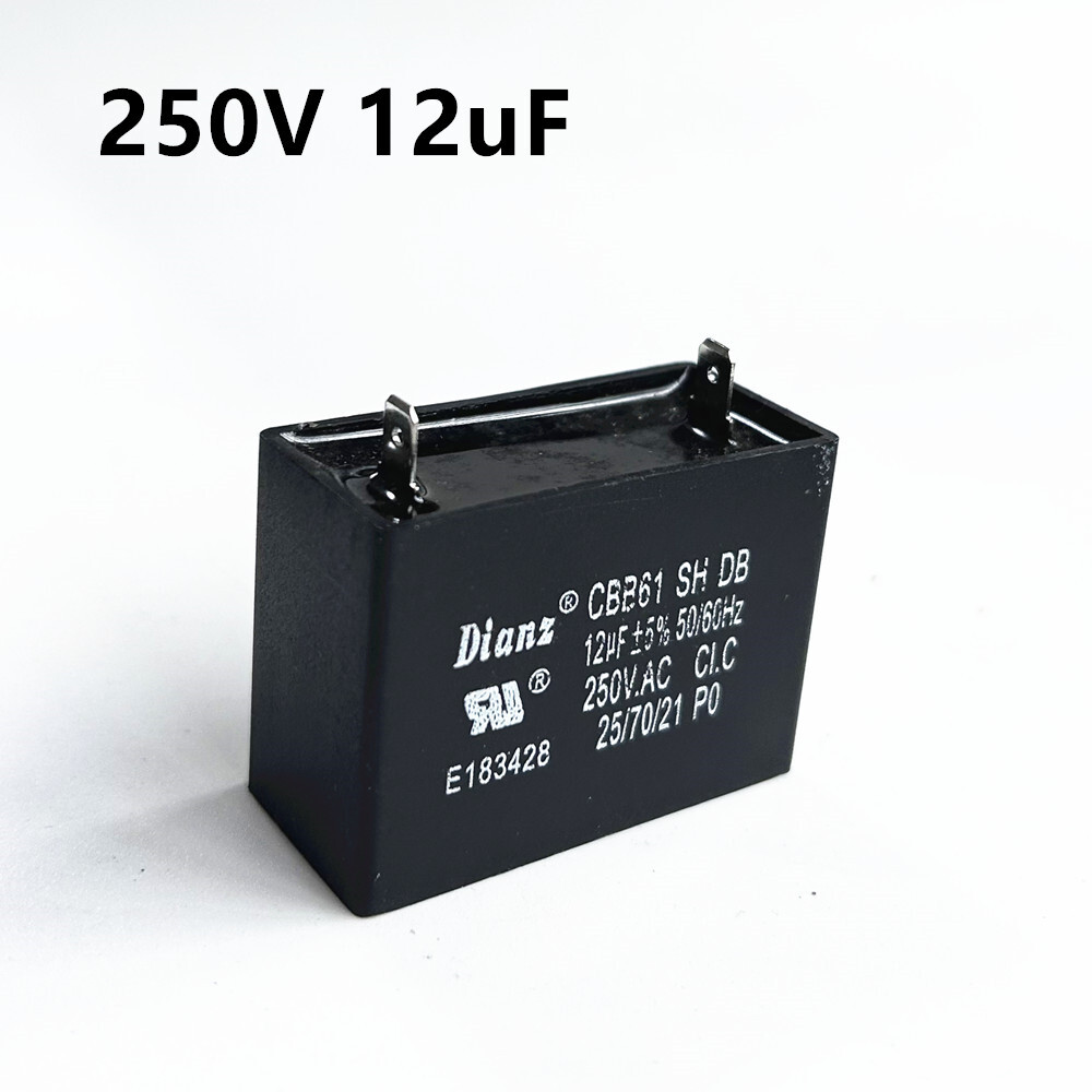 CBB61 250V 1.5/4/5/6/8/10/12/15/20/30/40/25 UF Fan Motor RUN Capacitor 2 PINS