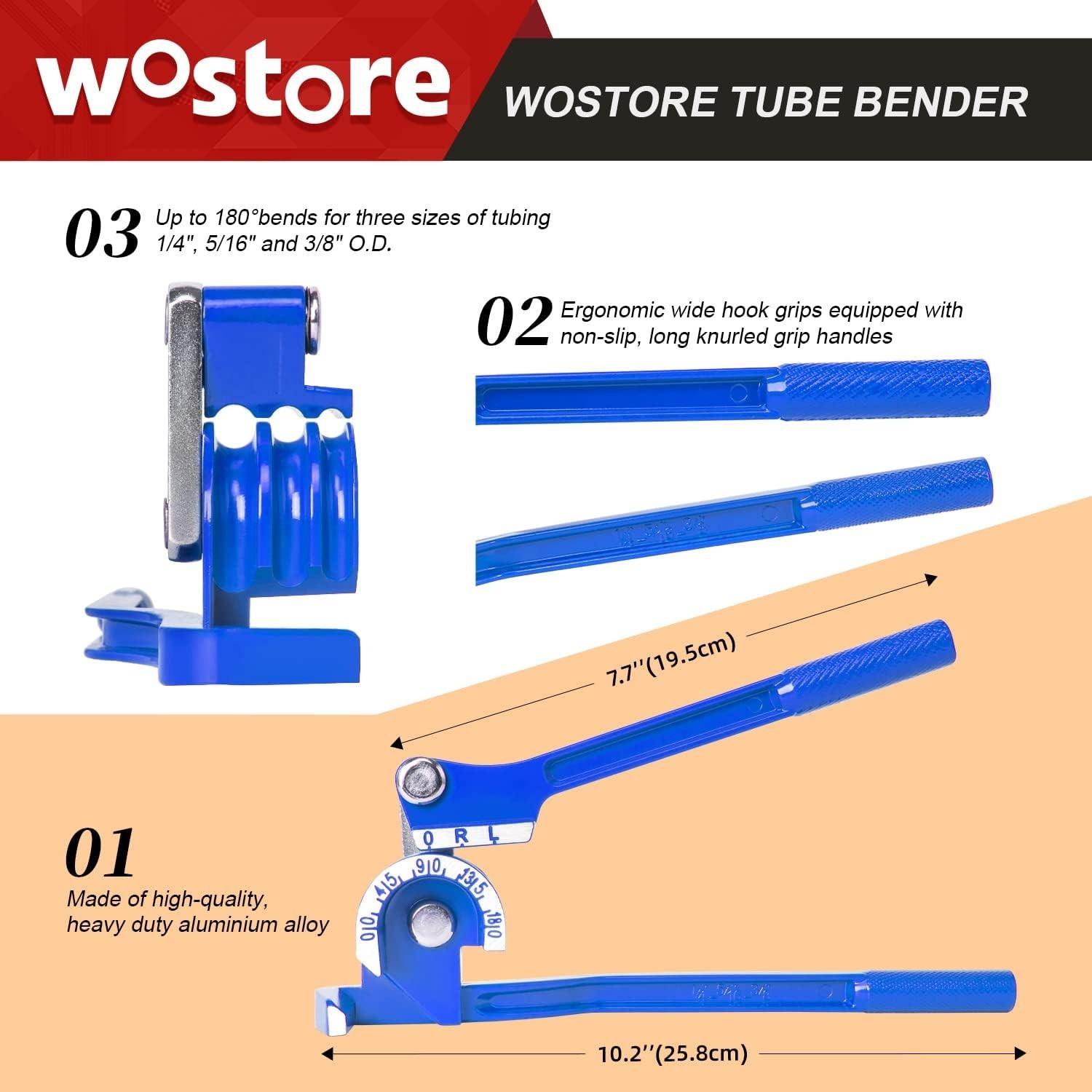 Versatile Hand-Powered Tubing Bender – 1/4″, 5/16″, & 3/8″ for Precision Repairs