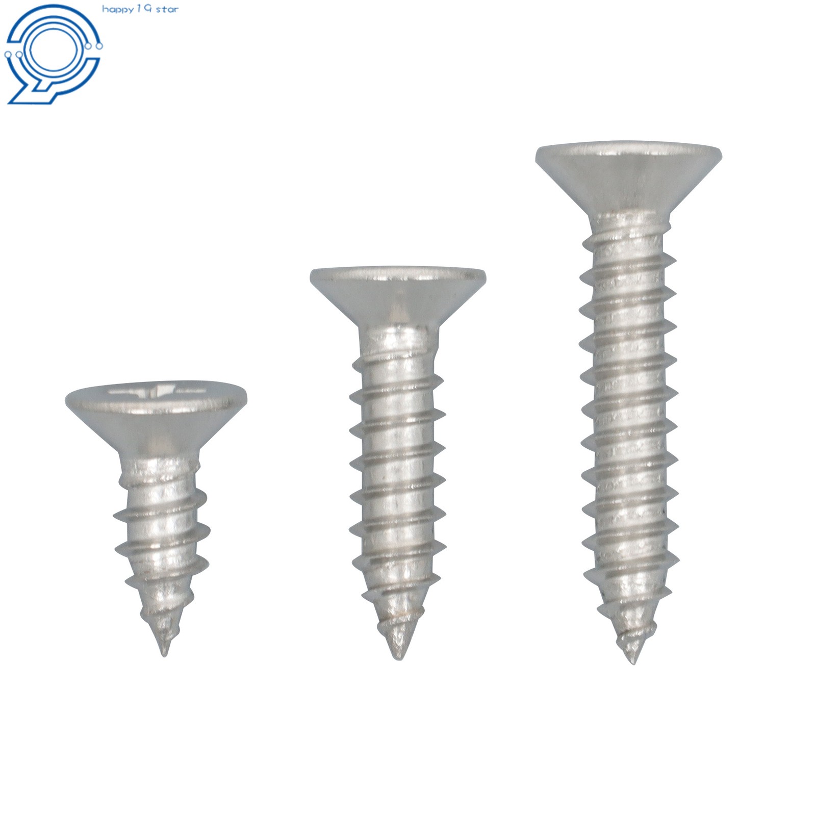 Phillips Flat Head Sheet Metal Screws, 550Piece 304 Stainless Steel Assortment