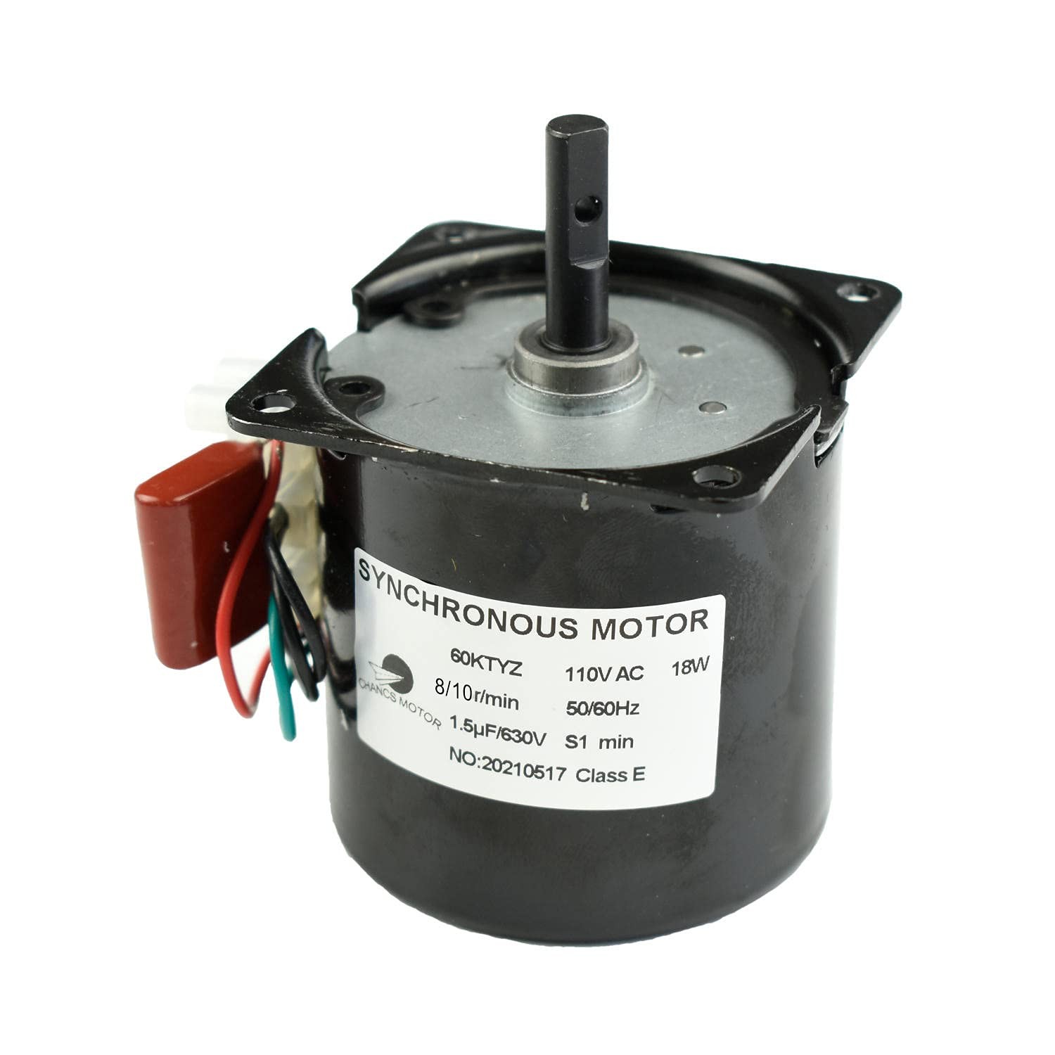 60KTYZ Synchronous Gear Motor AC 110V 8/10RPM CW/CCW Torque 100V-127V