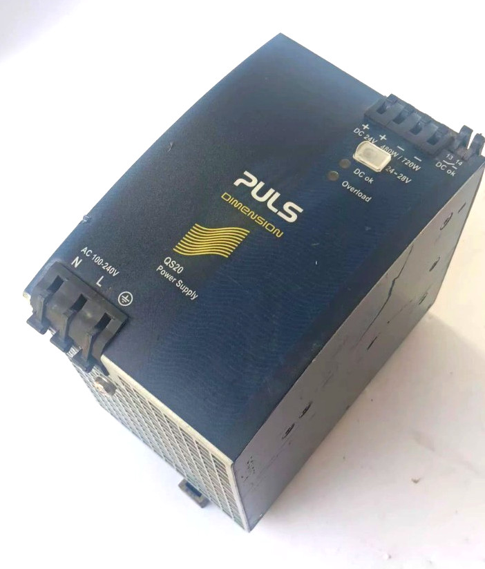 PULS QS20.241 DIN‑Rail Power Supply 24V DC 20A 480W, POWERS UP