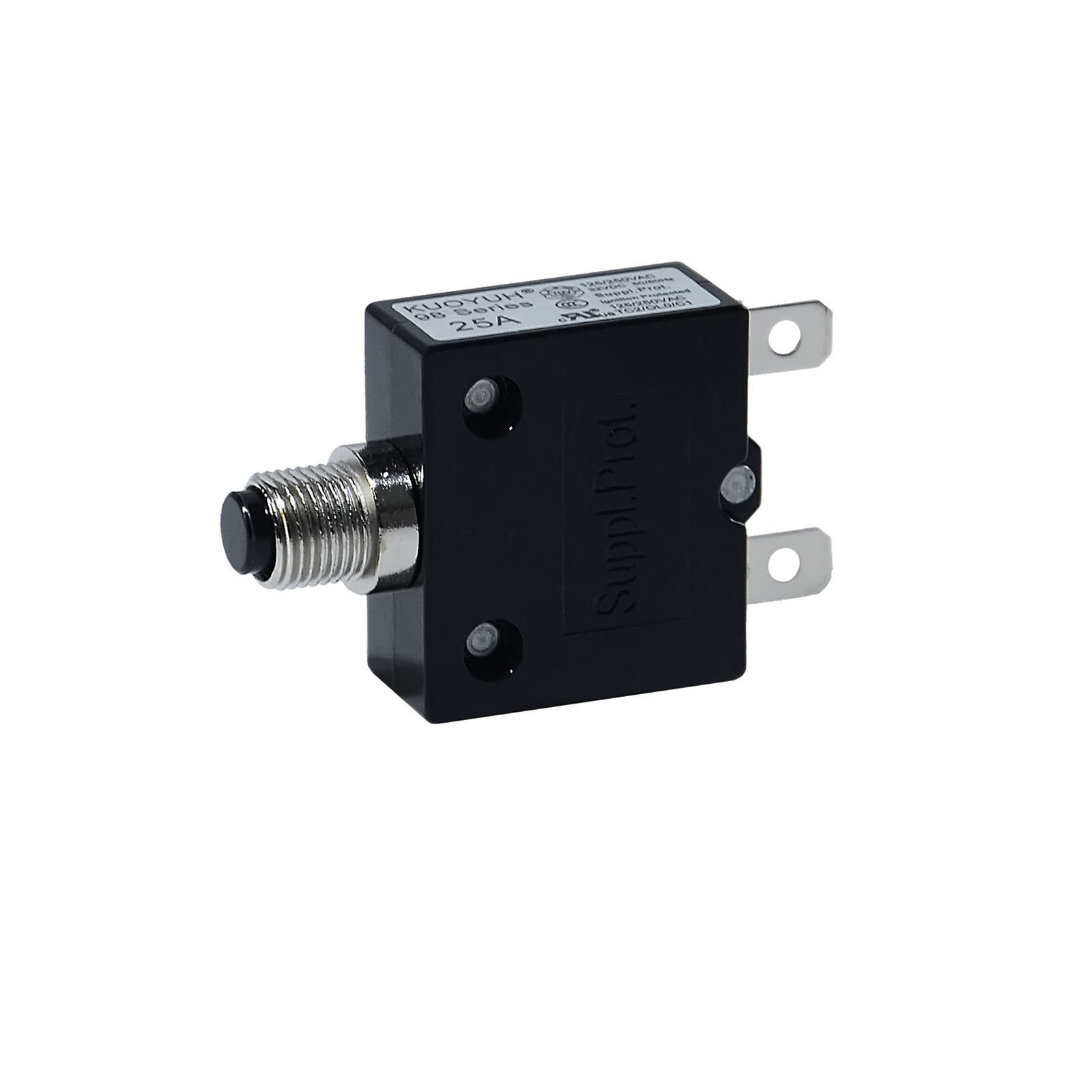 Universal 3-50 Amp Push Button Thermal Circuit Breaker 12-50V DC 125-250V Volt