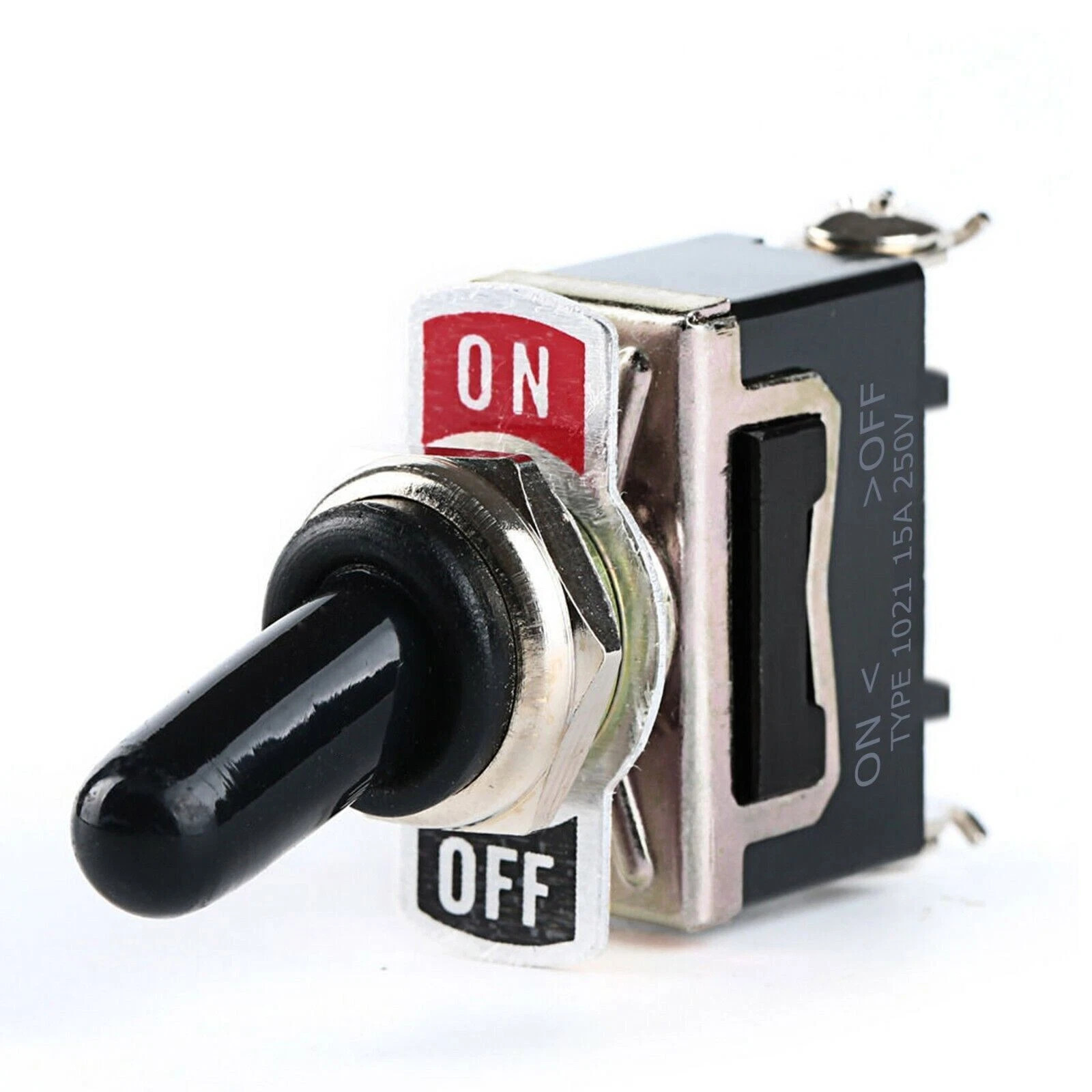 5X Toggle SWITCH ON/OFF Heavy Duty 15A 250V SPDT 2 Terminal Car Boat Waterproof