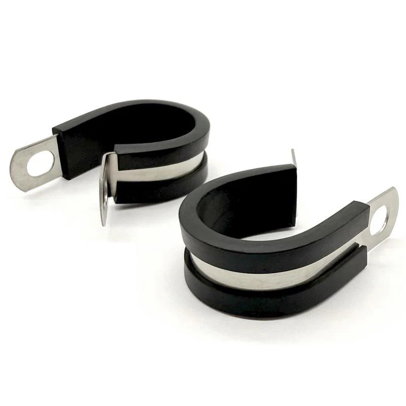 1″ Stainless Steel Rubber Insulated Medium Duty Cable Clamp