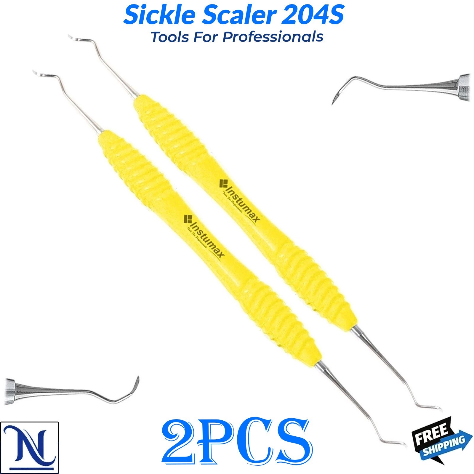 Sickle Scaler 204S Dental Hand Instruments Pro Periodontal Pick Hygiene Tool