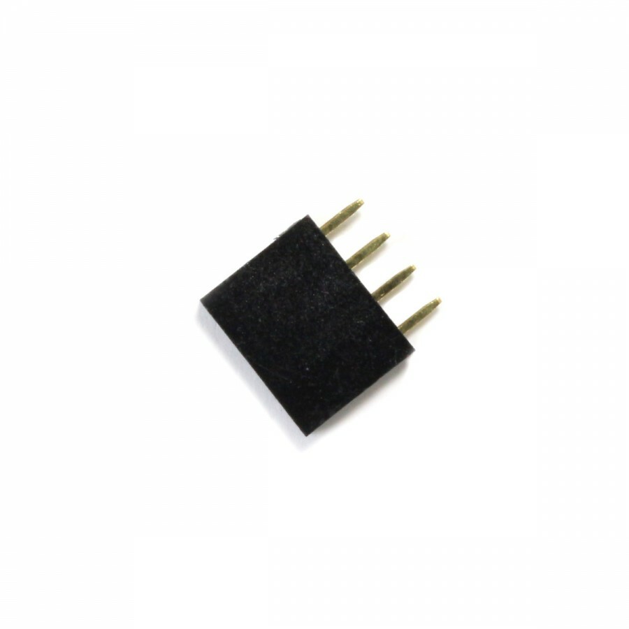 10Pcs 2.54mm Pitch 0.1 1×4 4 Pin 4p Female Dupont Header Thru Hole Headers 10x