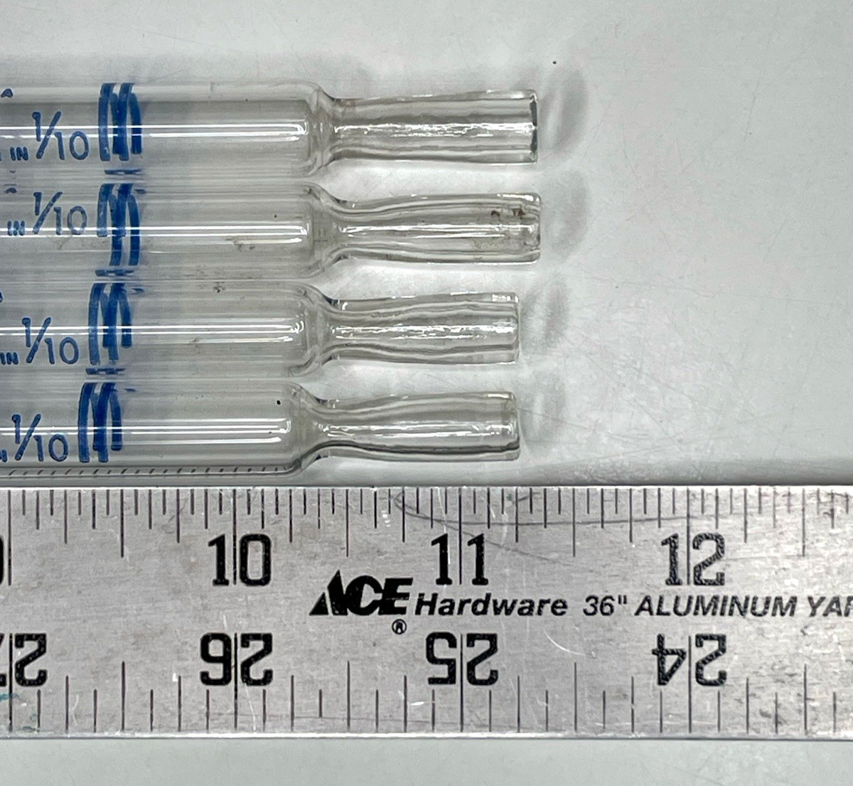 Pyrex Corning Glass Works 10ml Pipette Set of Four Disposable Serological 20°C