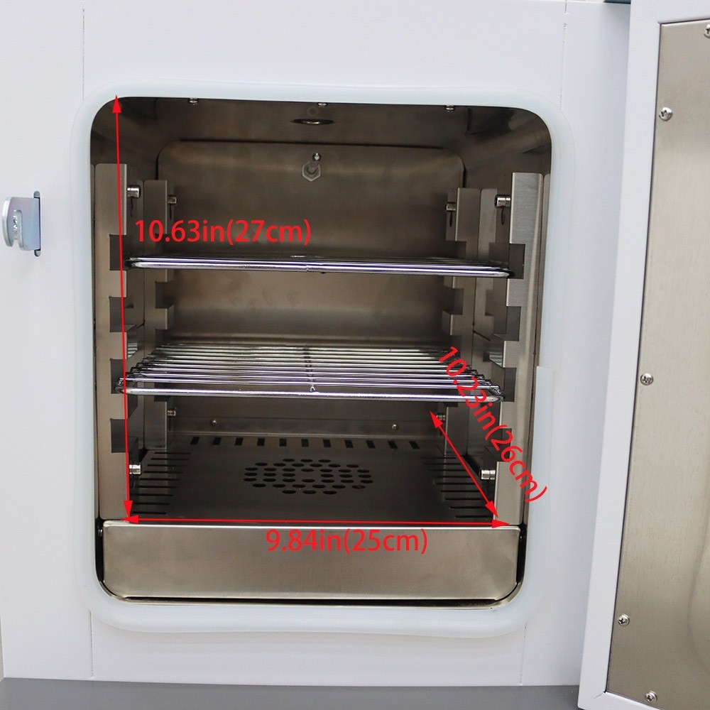 Lab Digital Forced Air Convection Drying Oven Stainless Steel Liner 2 Layers