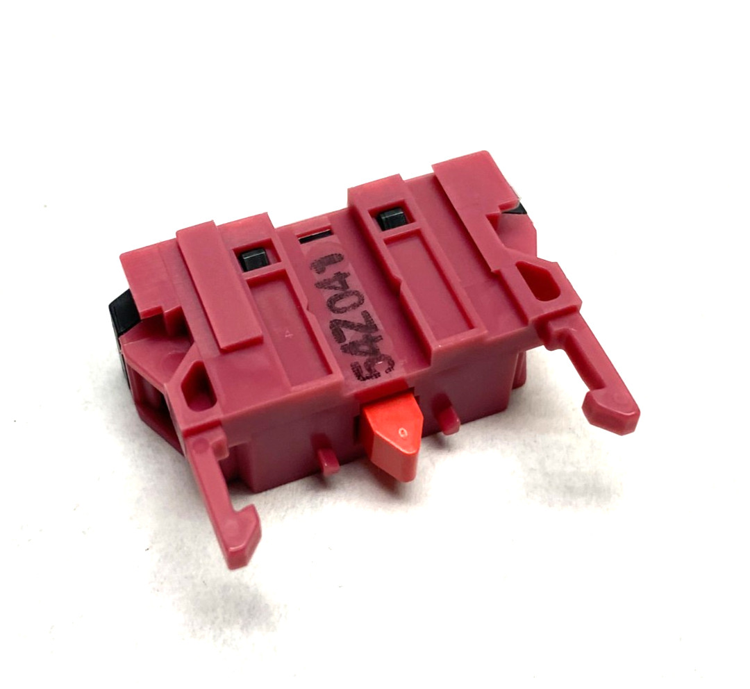 IDEC HW-G01 Heavy Duty Contact Block, 22mm, Red, Finger Safe