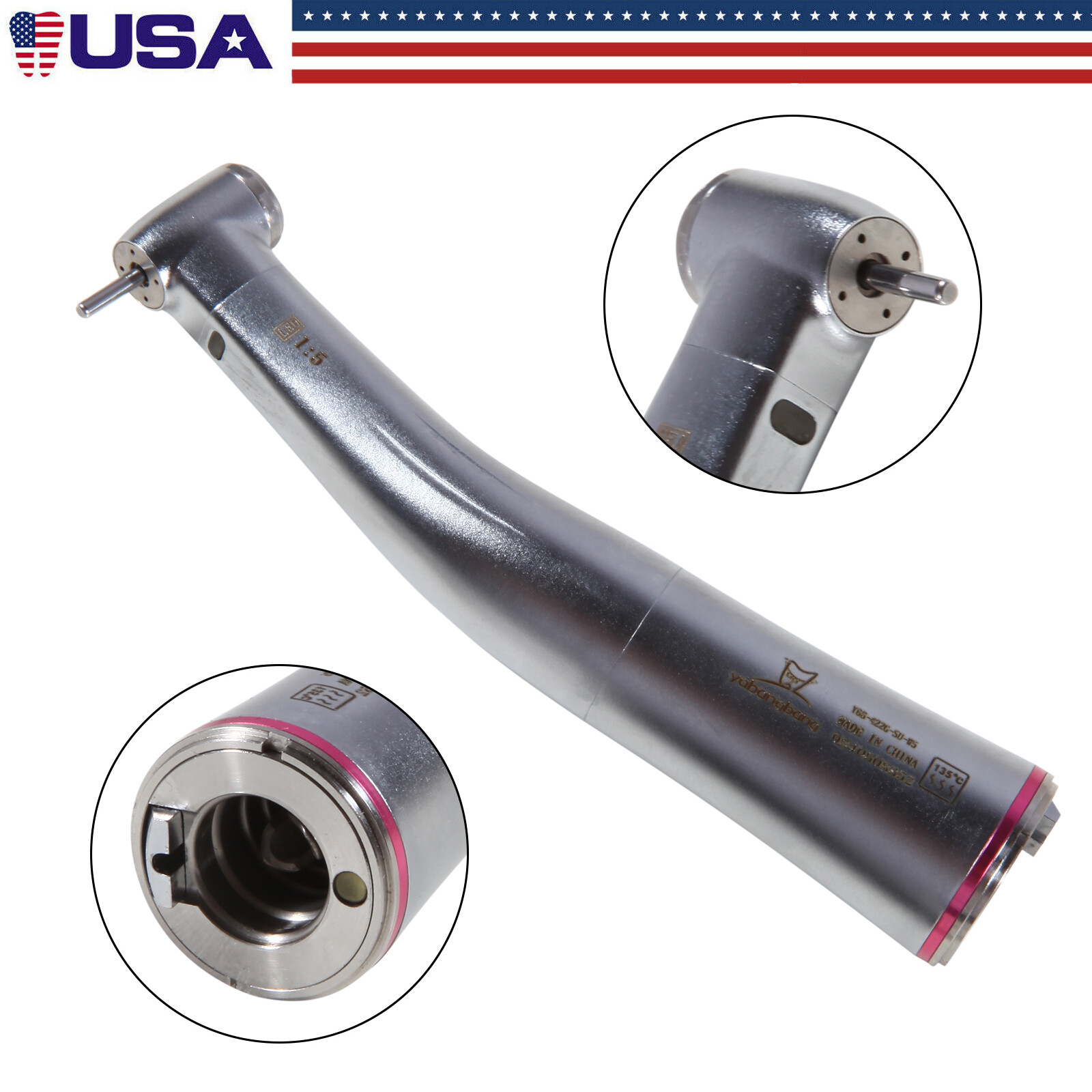 12PCS Dental White Stone High Speed Polishing Burs FG Flame Aluminum Oxide USA