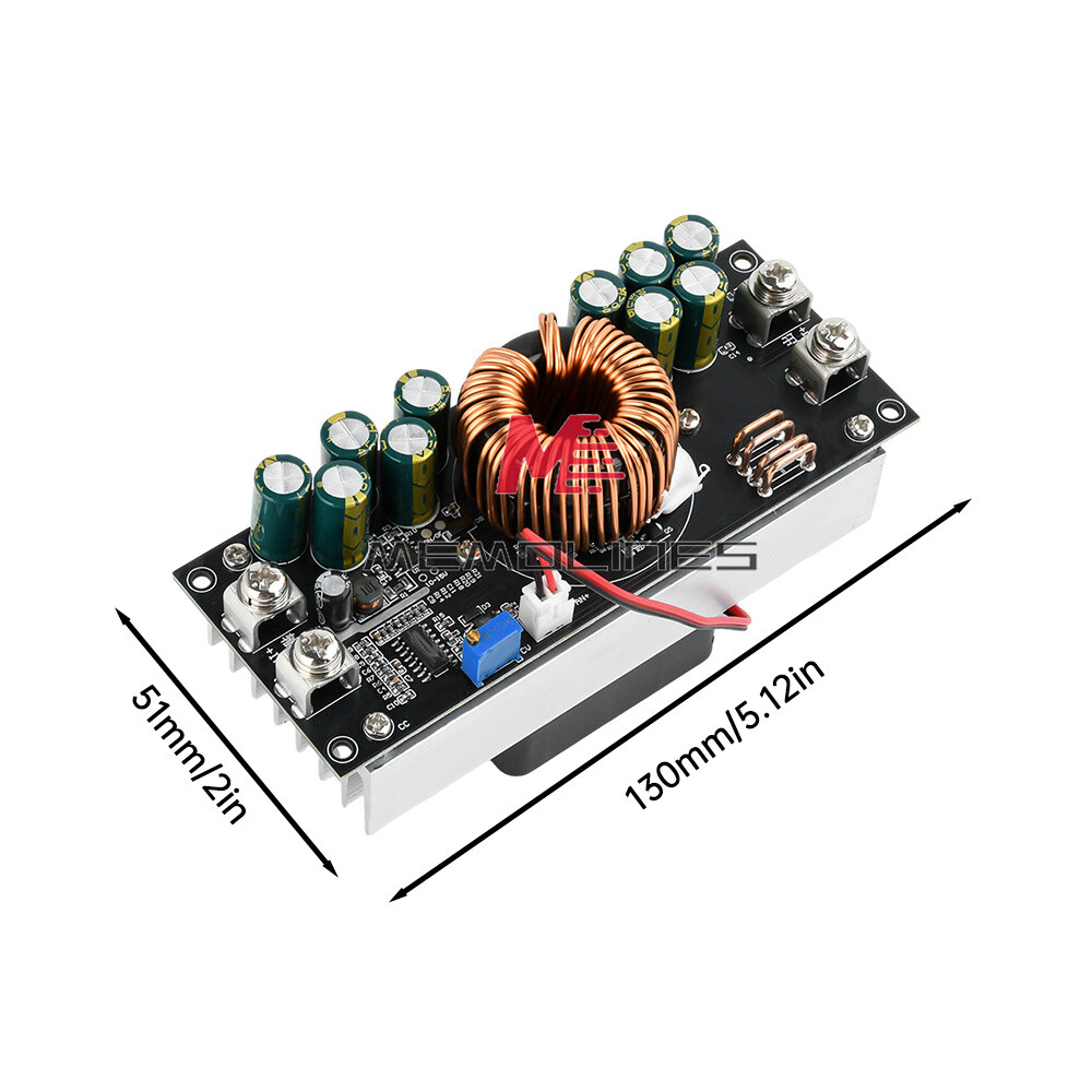 1500W DC-DC Buck Module Adjustable Step-Down Power Module 15-90V to 2.5-72V 50A