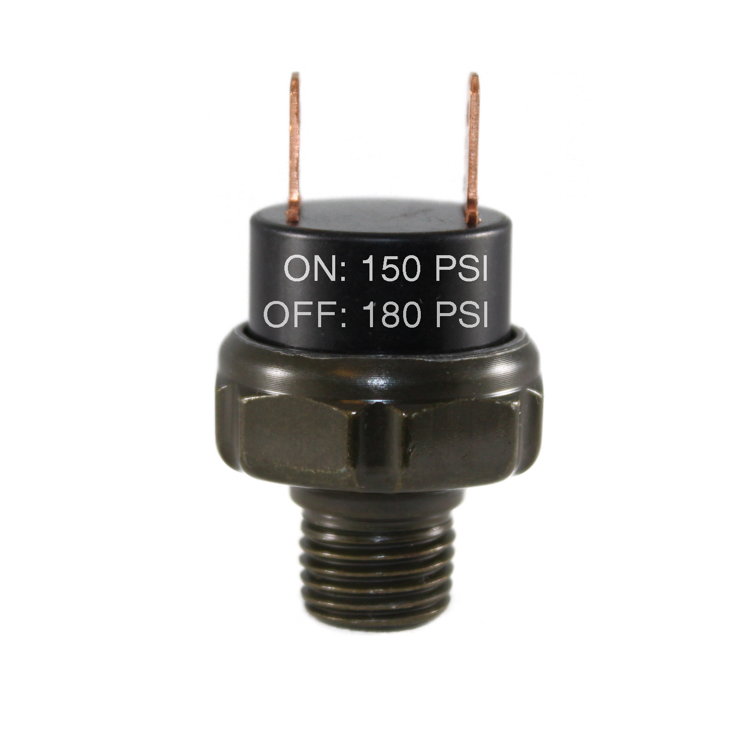 150-180PSI Air Pressure Switch Tank Mount Thread 1/4″ NPT 12V/24V For Train Horn