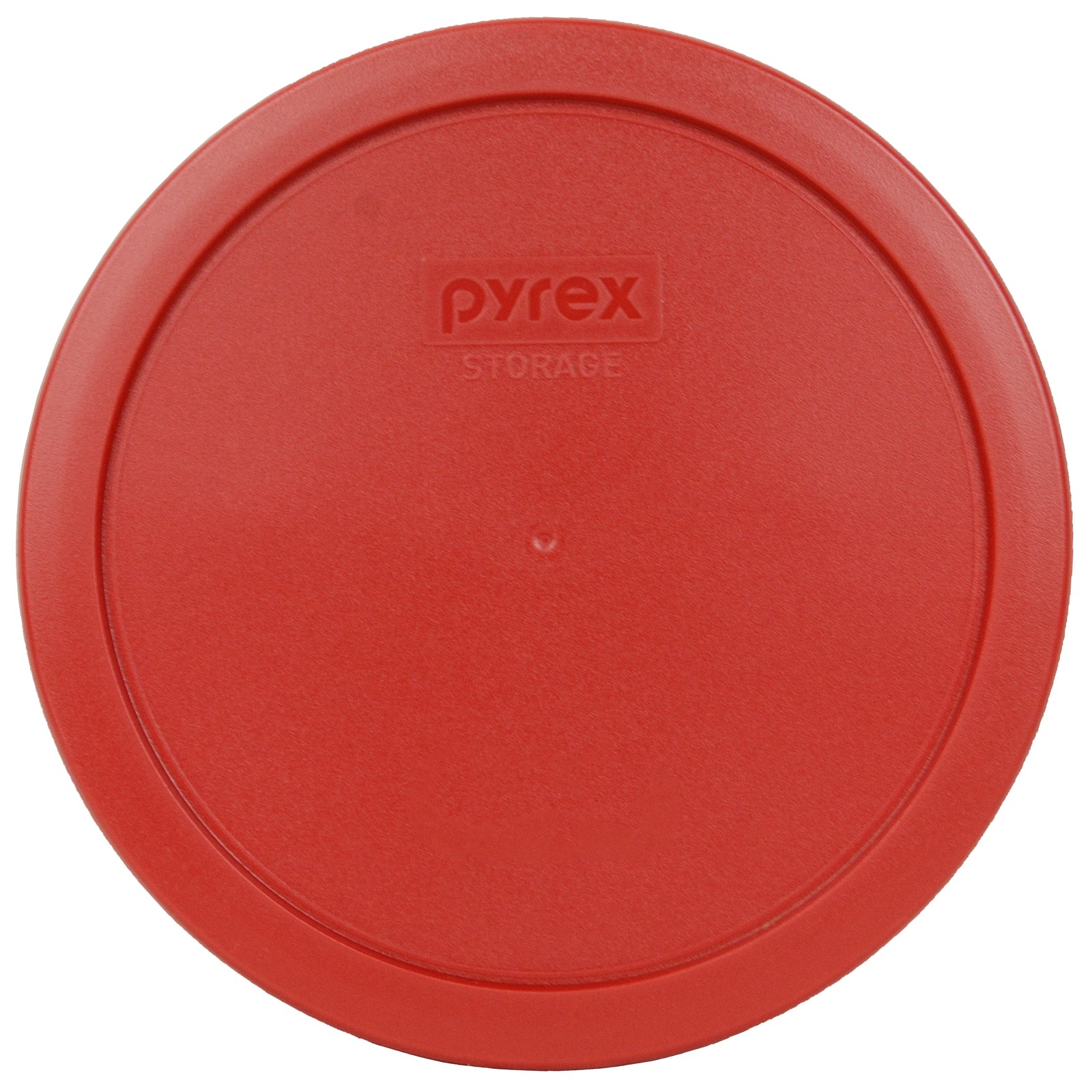 Pyrex 7402-PC 6/7 Cup Poppy Red Round Plastic Storage Lid 2PK for Glass Bowl
