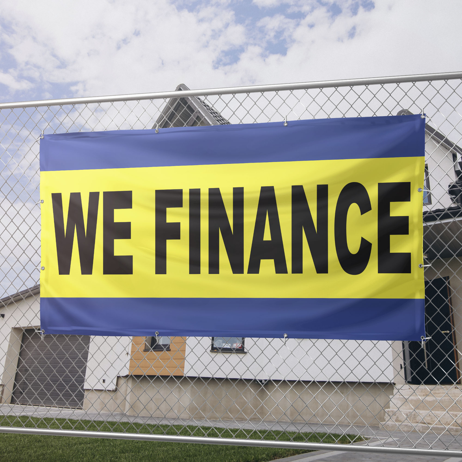 We Finance 13 oz Heavy Duty Vinyl Banner Easy Payments Sign No Credit Needed