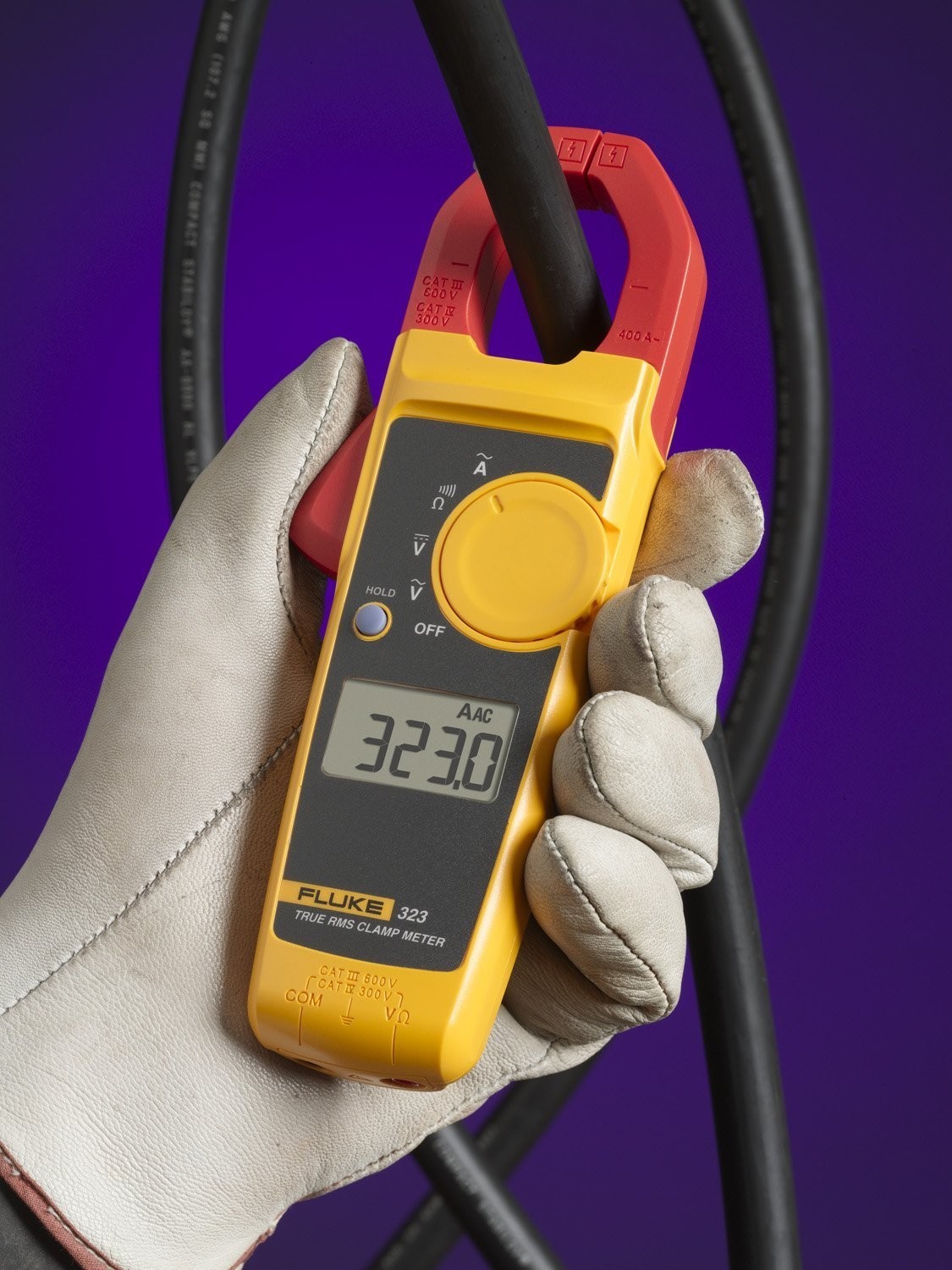Fluke 323 True RMS Clamp Meter AC/DC Voltage Tester 400A AC Current 600V New