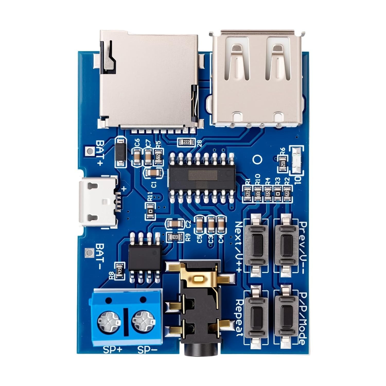 Super Decoder DFPlayer Mini MP3 Module Audio Amplifier Recorder TF Card U Disk