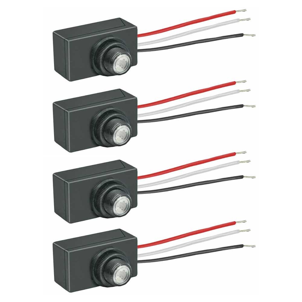4pcs Dusk to Dawn Photocell Light Switch Auto ON Off Light Sensor Control Switch