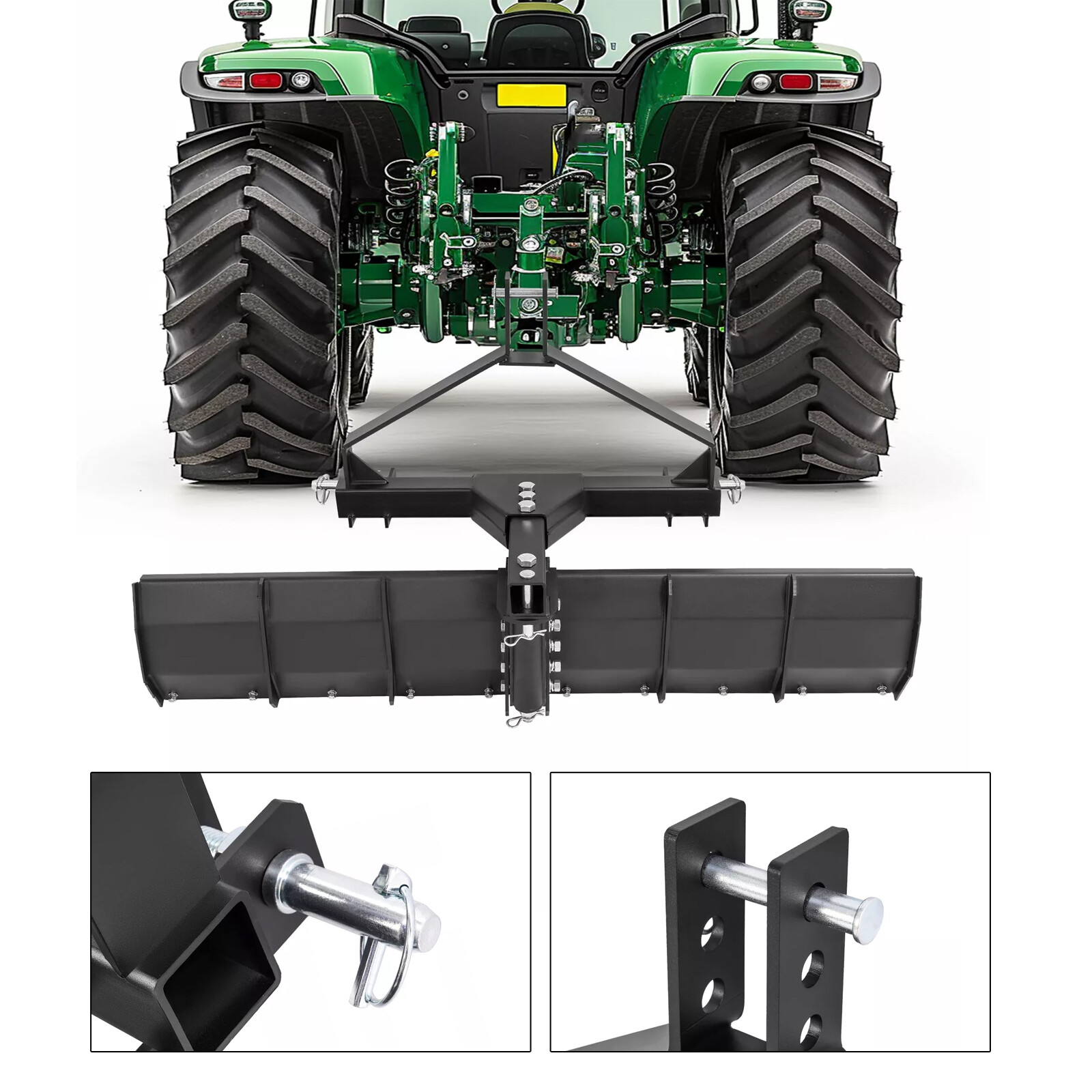 52″ Width 3 Point Rear Grading Blade Scrape Blade Fit Category 0 & 1 Tractors